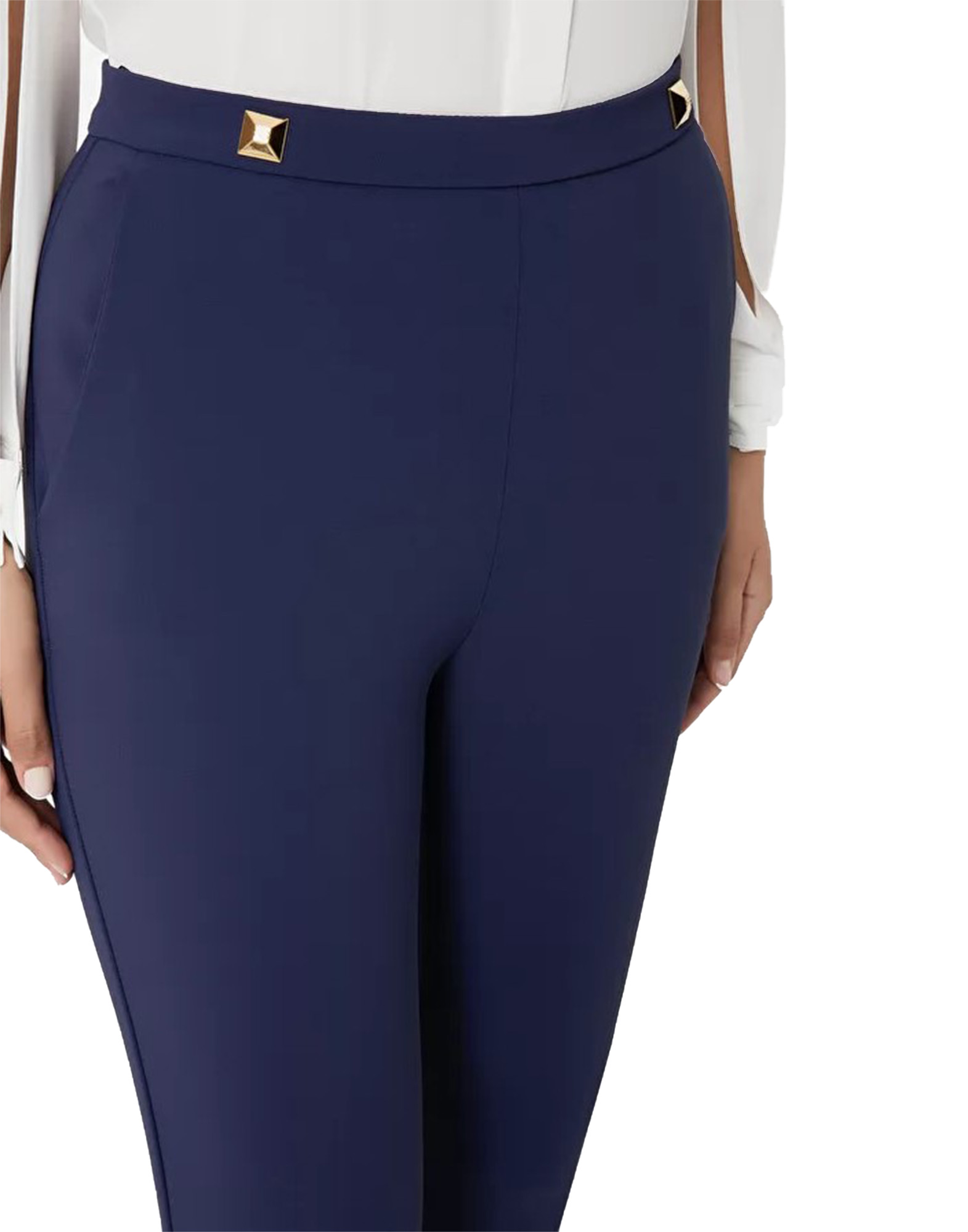 Pantalone blu clearance elisabetta franchi