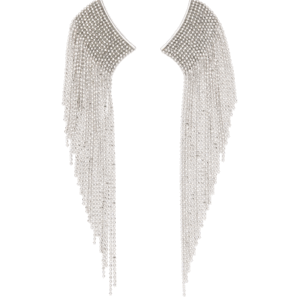 <b>FABIANA FILIPPO</b> Orecchini con strass scintillanti colore ARGENTO