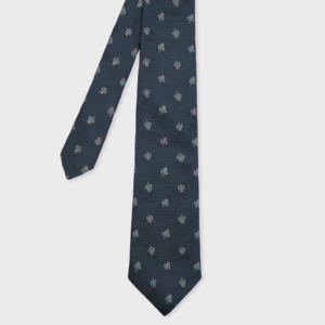 <b>PAUL SMITH</b> Cravatta con motivo "robot" colore NAVY