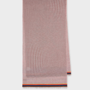 <b>PAUL SMITH</b> Sciarpa con motivo "pied-de-puole" colore ROSSO/ROSA