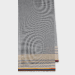 <b>PAUL SMITH</b> Sciarpa con motivo "pied-de-puole" colore GRIGIO/NERO