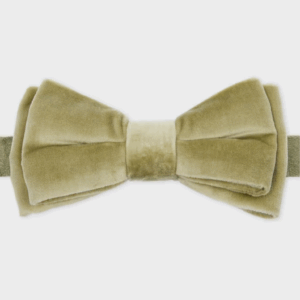 <b>PAUL SMITH</b> Papillon in velluto colore VERDE SALVIA