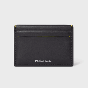 <b>PAUL SMITH</b> Portacarte in pelle colore NERO