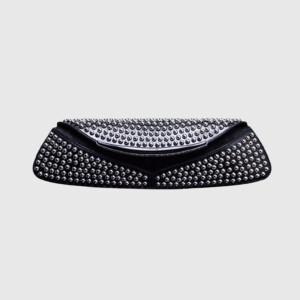 <b>DEL CORE</b> Clutch beetle con borche colore NERO