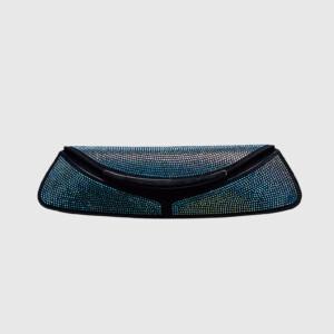 <b>DEL CORE</b> Clutch beetle con brillanti colore CANGIANTE