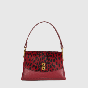 <b>VISONA'</b> Borsa a mano con tracolla colore ROSSO
